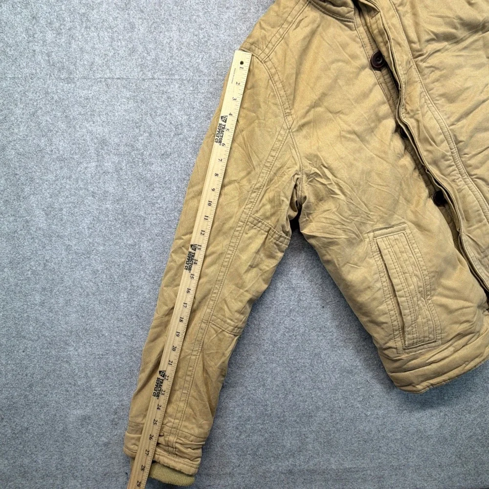 Vintage Abercrombie & Fitch Adirondack Jacket Men's Large Faux Fur Lined Y2K